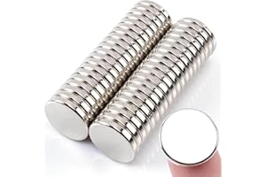 DGDUBRB 18x3mm Super Strong Magnets, 40pcs Heavy Duty Fridge Magnets, Round Neodymium Magnet s for Whiteboards, Muti-Use Large Circle Magnet s for Crafts, Refrigerator, DIY, Office