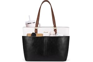 LOVEVOOK Damska torba na laptopa o przekątnej ekranu 15,6 cala, duża torebka na zakupy, torba robocza, aktówka, torba nauczycielska, torba szkolna, torba na ramię, na uczelnię, biznesową i do szkoły