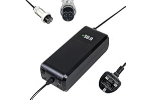 YANGZIDIANYUAN 58.8V 4A battery charger, for 52V/48V lithium battery, with LED display and multiple protection and repair functions, equipped with connectors (GX16-12mm)