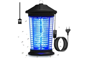TAIYONGKANG Lámpara Antimosquitos Eléctrica 4000V 18W UV, Mata Mosquitos con Cable de 2M y Interruptor, Trampa para Mosquitos y Moscas, Atrapa Insectos para Interior y Exterior, Jardín, Terraza, Dormitorio