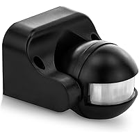 deleyCON 1x Infrarot Bewegungsmelder Aufputz Wandmontage Innen Außen Spritzwassergeschützt Neigbar 180° Arbeitsfeld 12m…