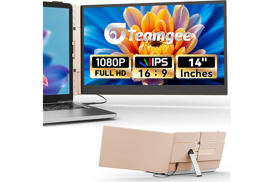 Teamgee 14 Inch FHD 1080p Portable Monitor