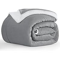 Aisbo Manta Sofa Invierno Polar - Mantas para Cama 90 Gruesa Calentita Manta de Sofá Suave y Caliente con Borreguito, Reversi