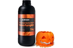 PHROZEN Neon-Resin | Résine Fluorescente pour Imprimante 3D | Idéale pour Décorations d'halloween et Noël - Pumpkin (1kg)