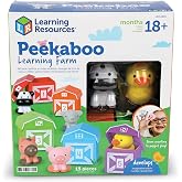 Learning Resources Peekaboo &Ouml;ğrenme &Ccedil;iftliği - 10 Par&ccedil;a, 18 Yaş ve &Uuml;zeri Aylık K&uuml;&ccedil;&uuml;k &Ccedil;ocuk &Ouml;ğrenme Oyuncakları, Sayma ve Sıra