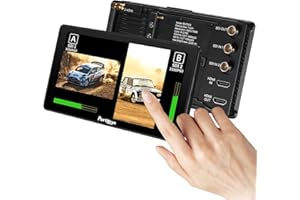 Portkeys BM7 II DS 7" 2200nit On-Camera Field Monitor Split Screen Drahtlose Kamerasteuerung 100% Rec.709 HDMI/SDI Kompatibel mit RED Komodo/V-Raptor, BMPCC 4K/6K, S0NY FX3/A7 IV