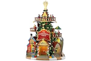 LEMAX Edificio Torre Tannenbaum con luci led "The Tannenbaum Tower Christmas Shops" H30,5x22x20 cm