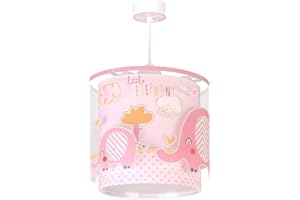 Dalber Lampe Suspensión Enfant Little L'éléphant animaux Rose, 61332S