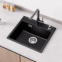 Rubinetto Cucina Nero Con Doccia Estraibile - Miscelatore Girevole 360° E Doppio Getto | Acciaio Inox - Foto 5