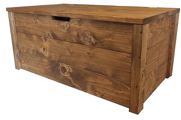 TOTAL WOOD 2012 Coffre Banc de Rangement en Bois enterieur Exterieur Jardin 100x40x45 cm également Disponible sur Mesure