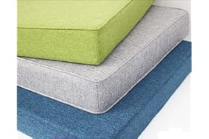 Zoomlie VisLarsc - Cuscino per panca a 2 3 posti, per interni ed esterni, lunghezza 90/100/120 cm, per giardino, patio, sala da pranzo, finestra a baia, colore: blu scuro, 120 x 40 x 5 cm