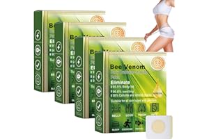 IZBEAUVO 40pcs Bee Venom Patches,Lymphatic Drainage Patches,Fat Burning Patches for Belly&Waist&Legs,Skin Firming &Body Shaping Patch,Anti-Cellulite,Natural Fat Reduction,Bee Venom detox patches