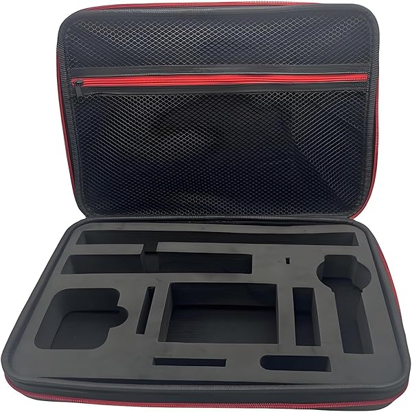 SYMIK S320-X Draagtas voor Insta360 X4 - Anti-Water Spatch en Anti-Shock Compacte Koffer Met Schouderband, Handige Handvat en Zak, Beschermende Nylon Case voor Accessoireset, Zwart