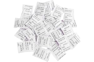 UxradG Lot de 200 sachets déshydratants en gel de silice de 1 g - Absorbeur d'humidité - Déshumidificateur doux avec odeurs pour emballage alimentaire/garde-robe (blanc, taille : 3 x 4 cm)