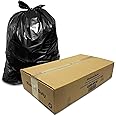 G4GOODS® 200 Pack Flat Top Medium Duty Black Bin Liners 80L 35 Micron/140 Gauge Eco-Friendly Garbage Bags for Home Office Kitchen Use (18"x29"x39")