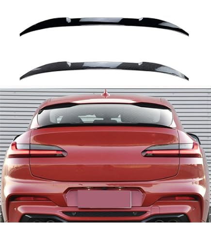 Becquet Arrière Pour BMW X4 G02 / F26 (2014-2024) – Style Carbone – En ABS – Améliore L'aérodynamisme Et Le Look