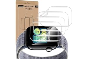 Carantee 4 Stück Schutzfolie für Panzerglas für Apple Watch Series 10/11 (42mm), Kratzfest, Blasenfreie, Weiches TPU, Sensitive Touch, Wasserdicht, HD Klarsicht Apple Watch 42mm Displayschutzfolie