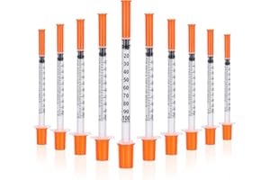 CAKKVDE 10 Pack 1ml Multi-Purpose Distribution Measuring Tools (30G 8mm) | Precision Liquid Control for Cake Decorating, Pets Feeding & Craft Supplies - Individually Sealed Packaging