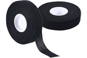 AIYORSE 2 Rolls Finger Tape, Extra Strong Adhesive 0.6-Inch x 32-feet Athletic Tape for Fingers, Hands, & Toes, Rock Climbing Tape, Skin-Friendly Sports Tape for Outdoor Sports Climbing Football (Black)