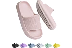 Buwege Unisex Kinder Badelatschen Jungen Mädchen Badeschlappen Cozy Slides Wolken Schlappen Original Eva Weiche Dicke Sohle rutschfeste Schwimmbad Strand Badeschuhe 29-37 EU