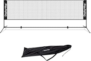 display4top 3M 4M 5M Badminton Net Set, Volleyball Tennis Net, Height Adjustable, Portable with Portable Carry Bag, Sports Net for Indoor or Outdoor Court, Beach, Driveway