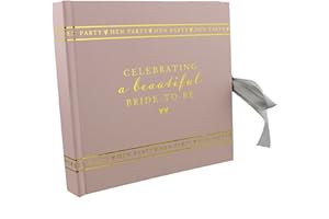 WIDDOP AND CO Hen Party Photo Album with “Celebrating a Beautiful Bride To Be” Writing, Pink and Gold