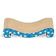 Foodie Puppies 2-in-1 Reversible Cat Scratcher Pad with Catnip for Cats & Kittens - (M-Sitting Sofa) | Durable Corrugated Cardboard Cat Scratching Board | Scratch Pad Furniture Protection, Play & Rest