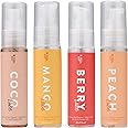 Flavoured Lubricant Set (4 Pack), 4 Flavoured Lube Pack, Edible Lubricant Kit with Strawberry, Peach, Chocolate & Mango Lube
