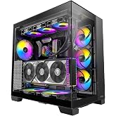 Antec C8 ARGB, 2X TQR 160mm ve 1x TQ 140mm ARGB PWM Fanlar Dahil,&Ccedil;ift Odacıklı D&uuml;zen, Tip-C, 360mm Radyat&ouml;r Desteği, Dikişsiz
