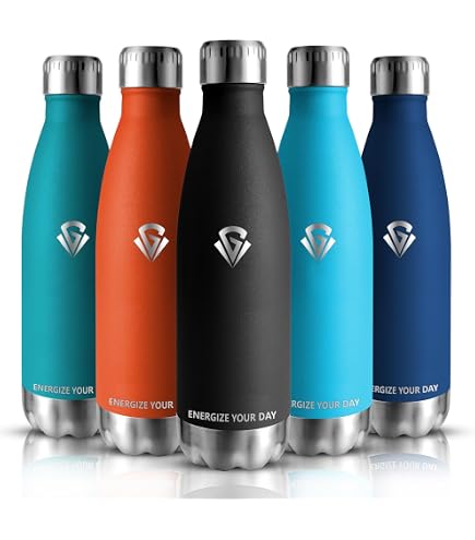 Borraccia Termica 750 Ml In Acciaio 18/8 – Con Due Coperchi E Cannuccia – Senza BPA – Verde Scuro/blu – Tienilo Caldo 12h E Freddo 24h