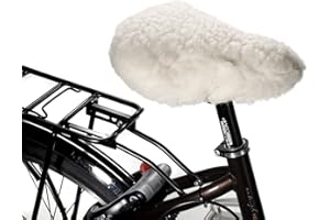 K & N K. & N. Schurwolle 2-in-1 Virgin Wool Reversible Housse de Selle Unisexe, Bleu/Naturel, Taille Standard