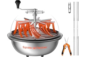Spider Farmer 16 Zoll BowlTrimmer Maschine Twisted Spin Cut für Pflanzenknospen und Blume mit scharfen Edelstahlklingen und Beschneidungsscheren für Gartenarbeit