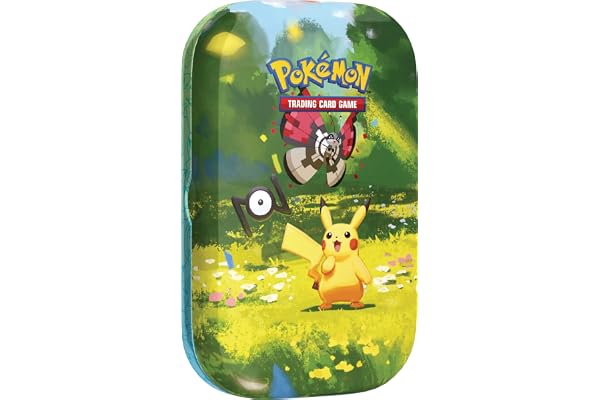 Pokémon: Minilata Celebración 30.º Aniversario: Pikachu de JCC Pokémon (1 Pegatina, 1 Tarjeta ilustrada y 2 Sobres de Mejora)