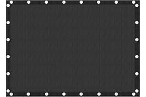 VICLLAX Shade Fabric Sun Shade Cloth Privacy Screen with Grommets for Patio Garden Pergola Cover Canopy Carport 10x14 FT, Graphite