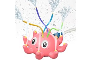 GIUGIO Aspersor de Agua para niños, Juegos Piscina para Niños Juguete Niño 3 4 5 6 7 8 9 10 Años, Pulpo Juguete de Rociador Juegos Chorros Agua Jardin al Aire Libre Aspersor de Agua para Niños