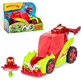 SUPERTHINGS KAZOOM Power Turbo Spinner Villain Vehicle with Spinning Top Launcher Includes 1 Turbo Spinner and 1 Exclusive Ka