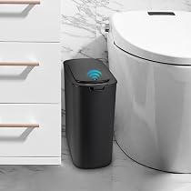 Anborry Pattumiera Automatica A Sensore – 2 Pezzi (5,7L E 4L) – Impermeabile Per Bagno - 4