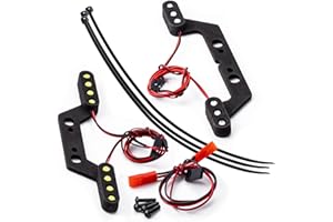 AXspeed 1/10 Front Headlight & Rear Taillight Set RC LED Light Lamp for ARRMA Big Rock 3S RC Car