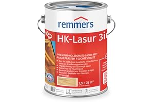 Remmers HK-Lasur 3in1 farblos, 2,5 Liter, Holzlasur aussen, 3facher Holzschutz mit Imprägnierung + Grundierung + Lasur, Feuchtigkeit- und UV-Schutz