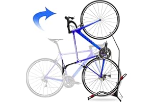 Begona Vertical Bike Stand Freestanding Portable and Space Saving Bicycle Stand Adjustable Indoor Upright Bike Floor Stand for Storage Fit 20''-29'' Bikes (HH-DSJ-02)