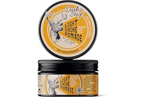 Dark Stag Light Shine Pomade, prodotto professionale per lo styling dei capelli per uomo, a base d'acqua per un facile lavaggio, tenuta mediamente ferma 100 ml / 3,5 once