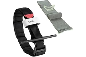 COMIOKE Tourniquet, Laccio Emostatico, Tourniquet Medico Militare, Benda Israeliana, Laccio Emostatico Tattico, Laccio Emostatico per Emergenza per Escursioni