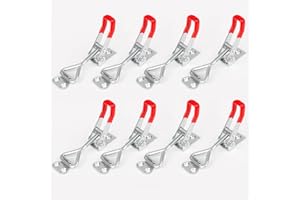 Zydiwo 8 Pièces Boucle à Levier Pince à Genou Petit Interrupteur de Verrouillage Galvanisé 100kg Boucle Murale (8 Pièces)