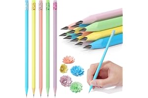 AUAUY Zestaw 12 ołówków HB, wielokolorowe ołówki dla dzieci z gumką do ścierania, ołówki HB z drewna, czarny wkład, ołówki grafitowe dla dzieci, studentów, dorosłych, do szkoły, biura, na wesele,