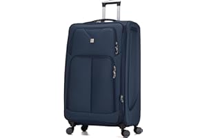 ATX LUGGAGE EST. 1991 ATX Luggage Extra Large Suitcase Expandable Durable Lightweight Suitcases with 4 Dual Spinner Wheels and Built-in 3 Digit Combination Lock (Navy, 32 Inches, 159 Liters)