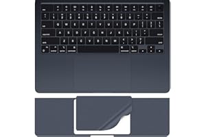 CaseBuy Palm Rest Protector Skin Cover for 2023 2022 MacBook Air M2 13.6 inch A2681 Keyboard Protective Skin Cover for MacBook Air M2 13.6" - Midnight