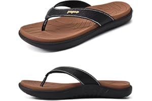 jiajiale Womens Fashion Orthotic Flip Flops Ladies Lightweight Comfortable Thick Cushion Support Yoga Mat Thong Sandals With Plantar Fasciitis Slip On Outdoor for Summer