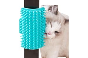 ZLXFT Angolo dei Massaggi per Gatti,Pettine per Massaggio Angolo Parete per Gatto,Morbido Auto Toelettatore per Gatti,Self Grooming Pettine,Massaggio Pettine Giocattoli,Spazzola per Angolo Massaggi Parete