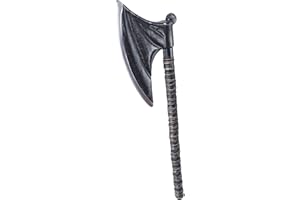 BRISTOL NOVELTY Black Executioner Scream Axe Toy Weapon (79 cm) 1 Pc. - Realistic Design, Perfect Costume Accessory for Halloween, Cosplay, & More Halloween Halloween