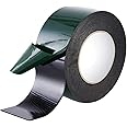Maveek 10 m (50 mm) Foam Tape Double Sided Sponge Tape Waterproof Mounting Adhesive Tape Roll Cars Trims, Black